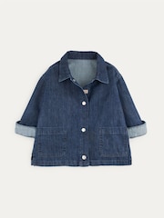 KIDLY Blue Denim 100% Cotton Overshirt - Image 4 of 6