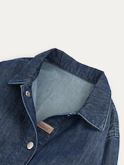 KIDLY Blue Denim 100% Cotton Overshirt - Image 5 of 6