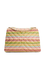 Dune London Natural Chrome Small Regent Quilted Shoulder Bag - Image 5 of 7