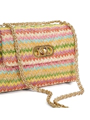 Dune London Natural Chrome Small Regent Quilted Shoulder Bag - Image 7 of 7