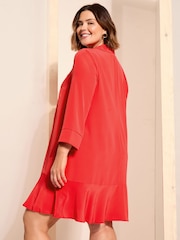 Rot - Curves Like These Kaftan-Minikleid - Bild 4 von 4