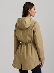 Lauren Ralph Lauren Anorak Hooded Tan Brown Jacket - Image 4 of 10