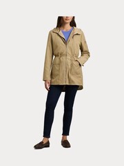Lauren Ralph Lauren Anorak Hooded Tan Brown Jacket - Image 9 of 10