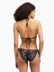 AllSaints Black Embroidered Jamilia Bikini Bottoms - Image 4 of 5