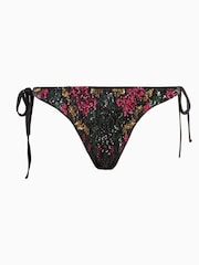 AllSaints Black Embroidered Jamilia Bikini Bottoms - Image 5 of 5