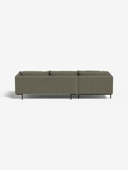 MADE.COM Cotton Weave Dark Olive Harlow Left Hand Facing Corner Sofa - Image 2 of 4