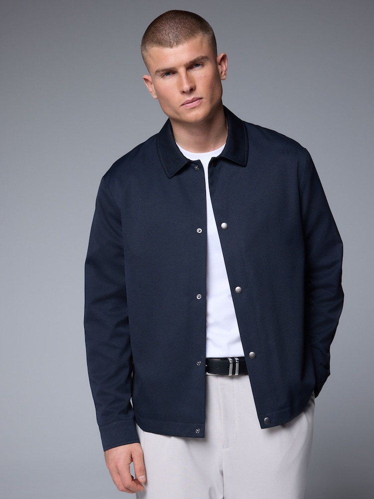Granatowy - Twill Coach Jacket - Image 3 of 12