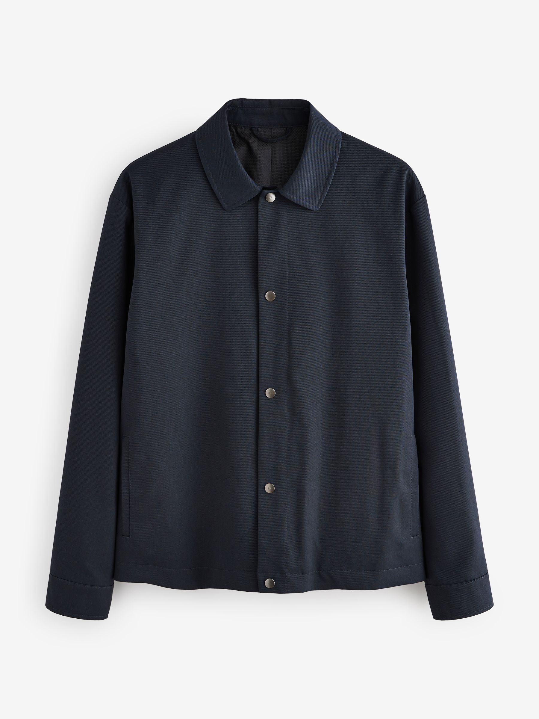 Buy Navy Blue Plain Smart Coach Jacket from Next Romania