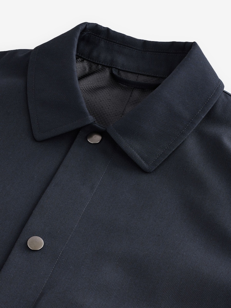 Granatowy - Twill Coach Jacket - Image 9 of 12