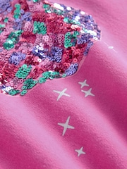Pink Disco Heart Embellished Sweatshirt (3-16yrs) - Image 6 of 7