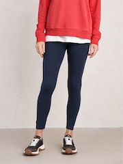 Seasalt Cornwall Blue Sea Dance Cotton Leggings - Image 1 of 5