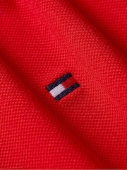 Tommy Hilfiger Red Slim 1985 Pique Polo Shirt - Image 3 of 5