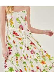 Accessorize White Botanical Strap Dress - Image 3 of 4