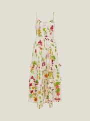 Accessorize White Botanical Strap Dress - Image 4 of 4