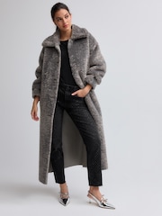 Grey Teddy Borg Coat - Image 1 of 6