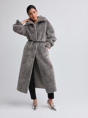 Grey Teddy Borg Coat - Image 2 of 6