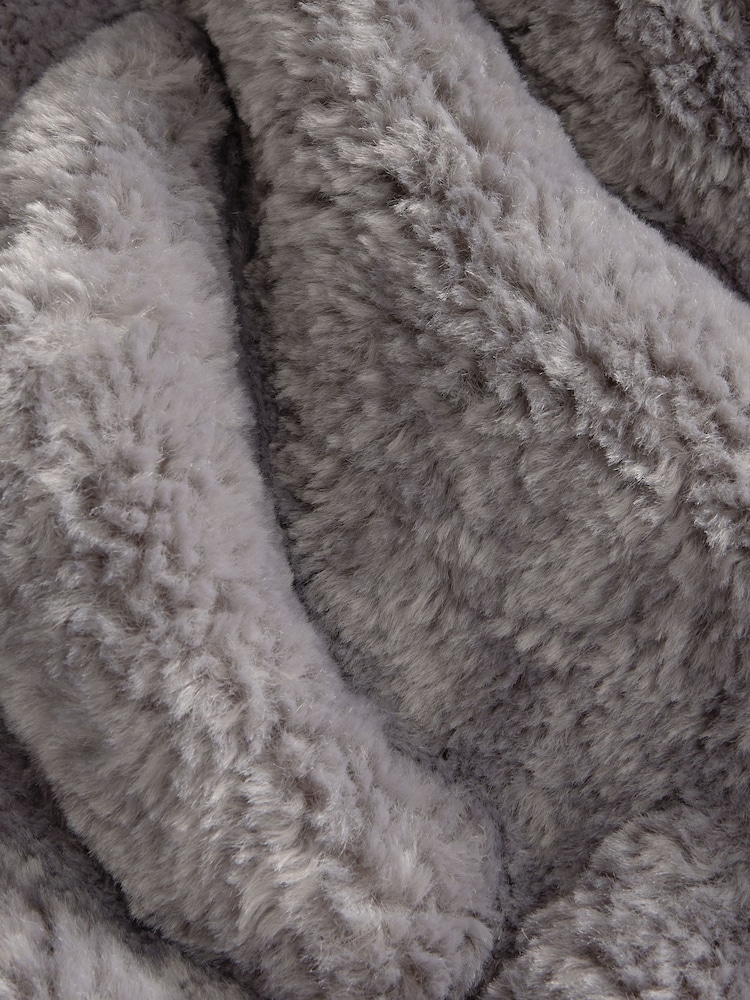 Grey Teddy Borg Coat - Image 6 of 6