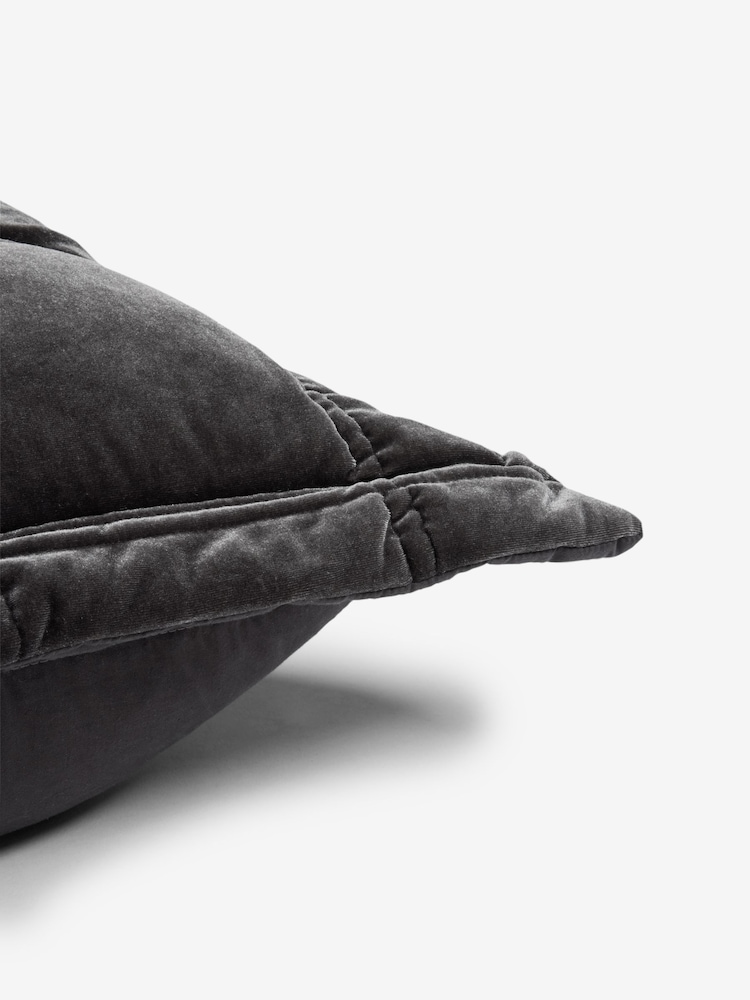 Quilted Lustre Velvet Cushion - Изображение 5 из 5 Quilted Lustre Velvet Cushion - Изображение 5 из 5