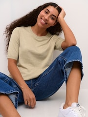 Kaffe Kalizza Short Sleeve Round Neck Pullover T-Shirt - Image 2 of 6