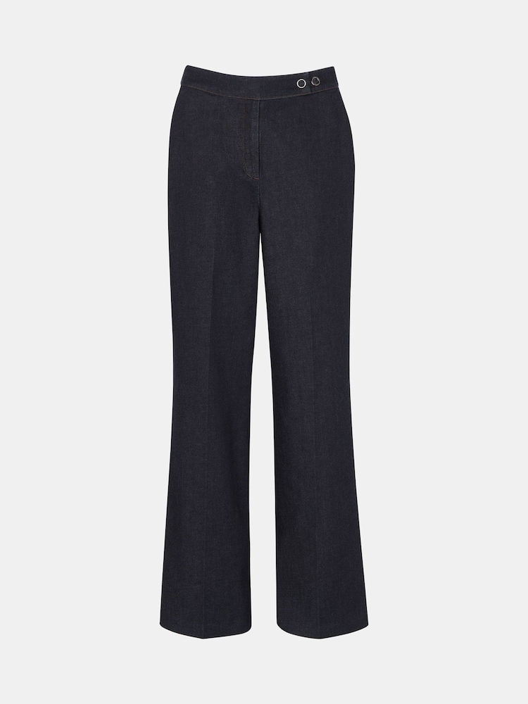 Whistles Blue Joanna Denim Straight Trousers - Image 5 of 5