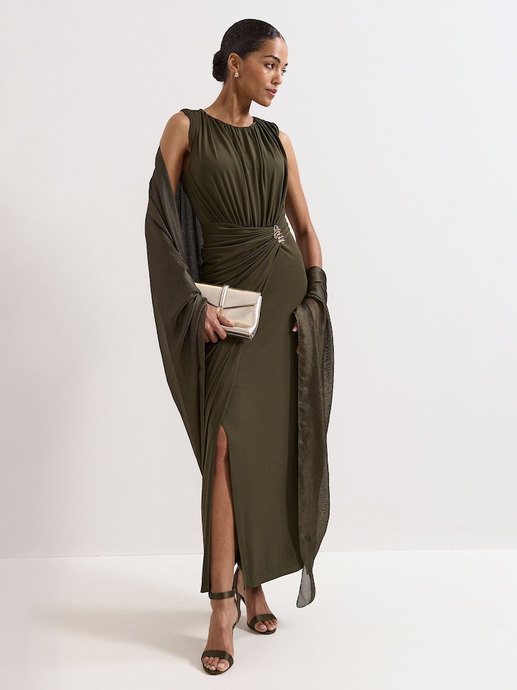 Phase Eight Green Oversized Scarf - Image 2 of 5 Phase Eight Green Oversized Scarf - Image 2 of 5