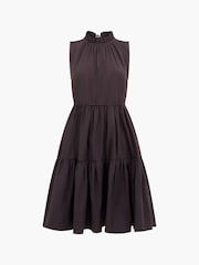 French Connection Brown Poplin Era Dress - Image 4 of 4