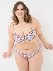 FatFace Mila Pink Pop Floral Bikini Bottoms - Image 4 of 6