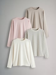 The Set 4 Pack Relaxed Long Sleeve T-Shirts - Bild 1 von 6