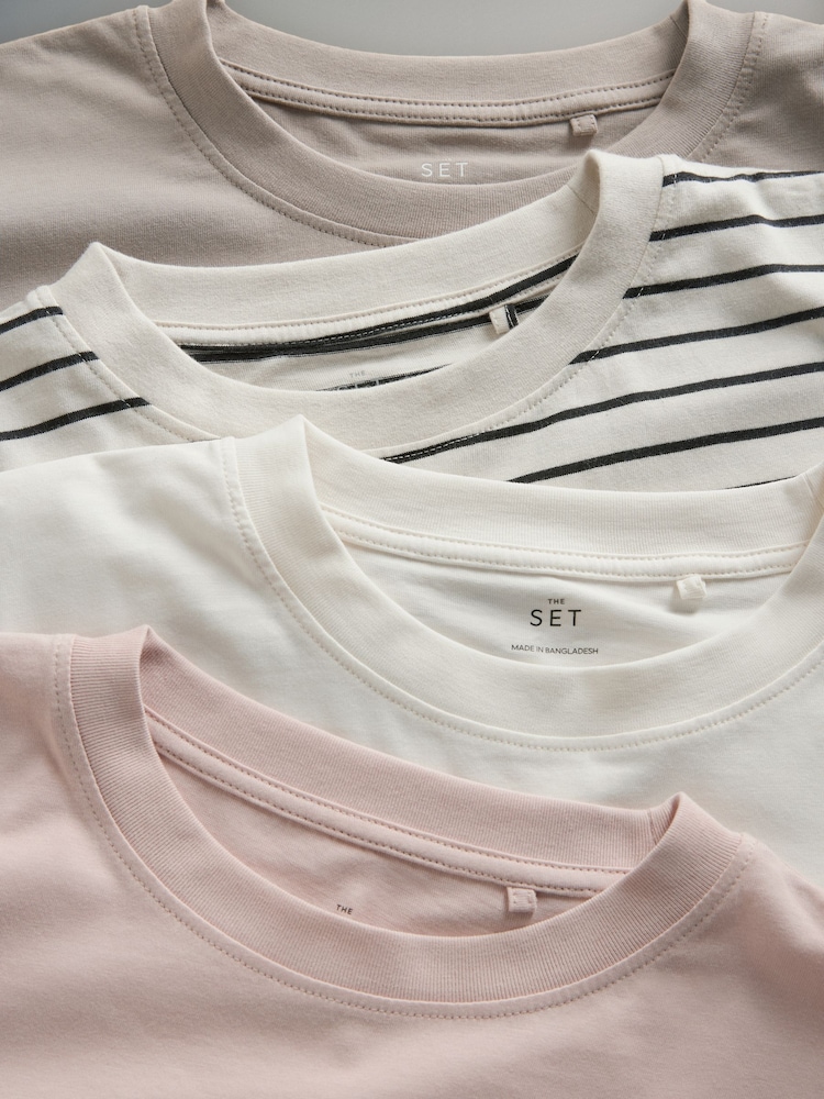 The Set 4 Pack Relaxed Long Sleeve T-Shirts - Bild 6 von 6