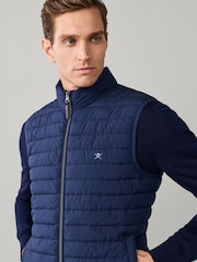 Hackett Blue Ultra Lightweight Gilet - Image 3 of 7