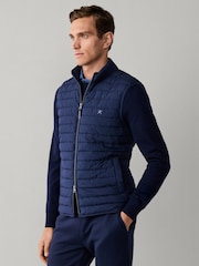 Hackett Blue Ultra Lightweight Gilet - Image 4 of 7