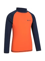 Mountain Warehouse Orange Kids Long Sleeved Rash Vest - Image 2 of 4