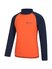 Mountain Warehouse Orange Kids Long Sleeved Rash Vest - Image 3 of 4