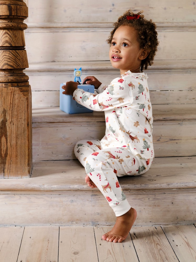JoJo Maman Bébé Pretty Christmas Pyjamas - Bild 2 von 7 JoJo Maman Bébé Pretty Christmas Pyjamas - Bild 2 von 7