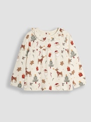 JoJo Maman Bébé Pretty Christmas Pyjamas - Изображение 4 из 7