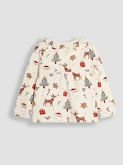 JoJo Maman Bébé Pretty Christmas Pyjamas - Изображение 5 из 7