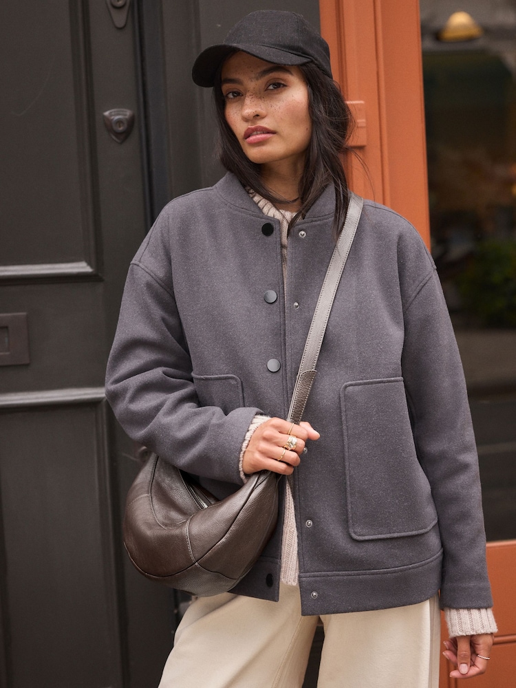 Chocolate Brown Leather Washed Sling Bag - Image 2 of 11