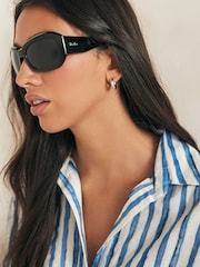 Ray-Ban Beate Rb2212 Pillow Black Sunglasses - Image 1 of 8