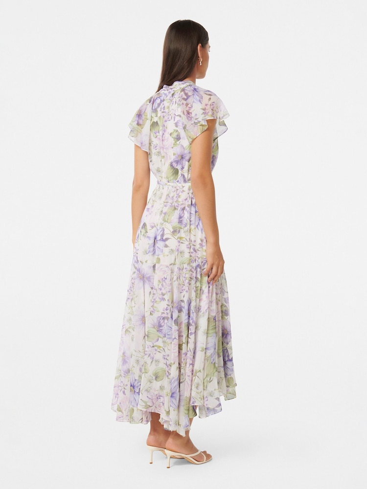 Forever New White Freya Flutter Sleeves Midi Dress - Image 4 of 4 Forever New White Freya Flutter Sleeves Midi Dress - Image 4 of 4