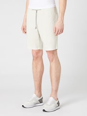 Remus Uomo Cream Slim Leg Tencel Stretch Chino Shorts - Image 2 of 6