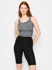 Long Tall Sally Black Stretch Cycling Shorts 2 Pack - Image 1 of 6
