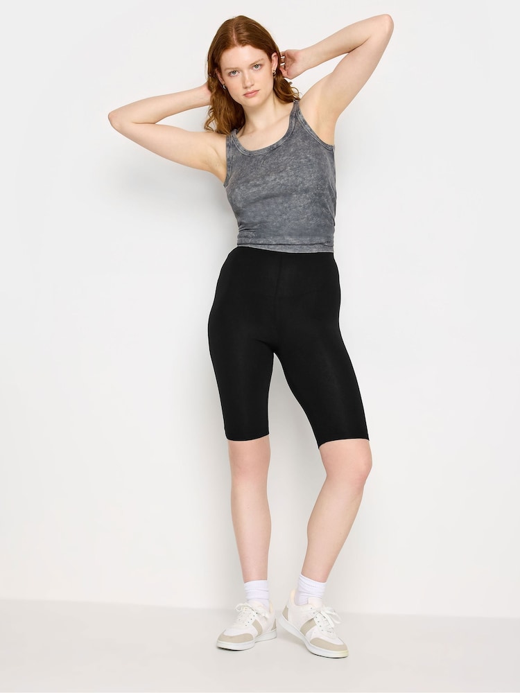 Long Tall Sally Black Stretch Cycling Shorts 2 Pack - Image 2 of 6