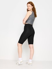 Long Tall Sally Black Stretch Cycling Shorts 2 Pack - Image 3 of 6