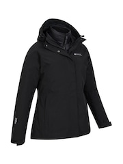 Mountain Warehouse Black Alaskan Womens 3-in-1 Waterproof Short Jacket - Image 6 of 8