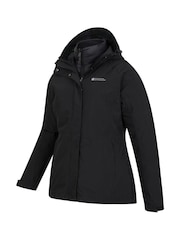 Mountain Warehouse Black Alaskan Womens 3-in-1 Waterproof Short Jacket - Image 8 of 8