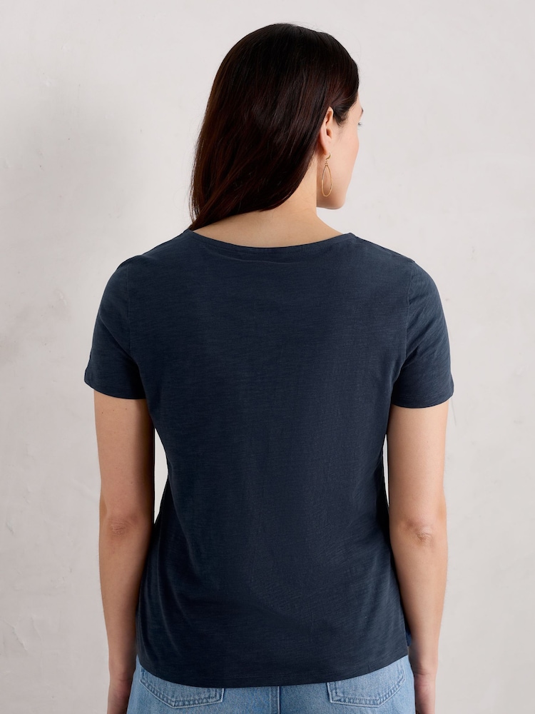 Seasalt Cornwall Blue Camerance T-Shirt - Image 2 of 5