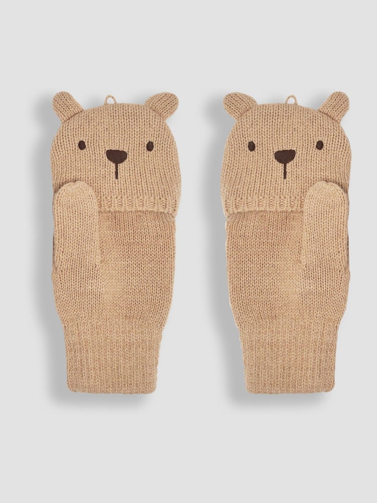 JoJo Maman Bébé Brown Bear Novelty Gloves - Image 4 of 4 JoJo Maman Bébé Brown Bear Novelty Gloves - Image 4 of 4