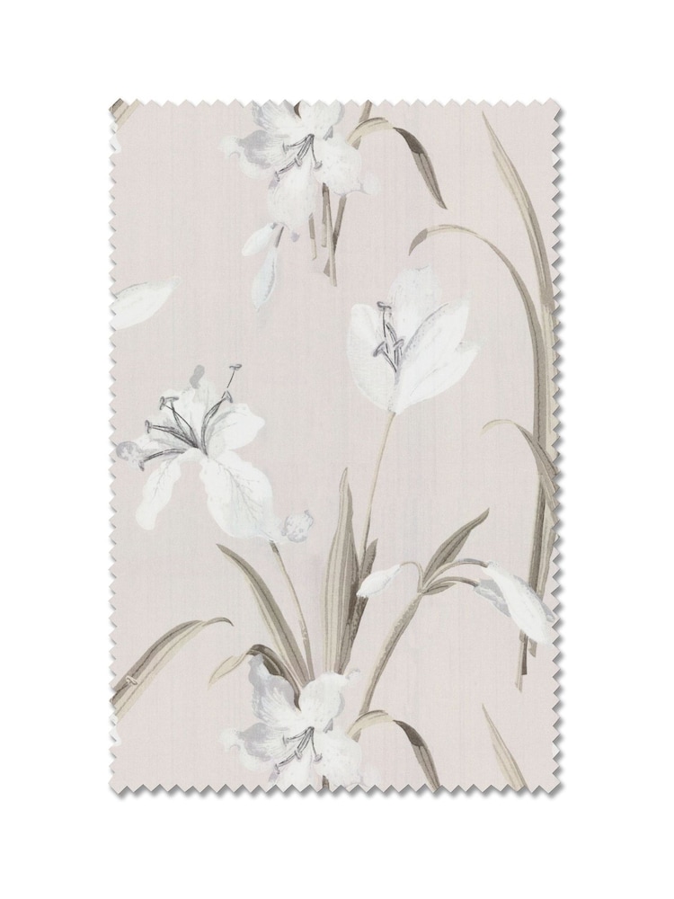 Natural Lily Floral Made to Measure 100% Cotton Roman Blind - Image 7 of 7 Natural Lily Floral Made to Measure 100% Cotton Roman Blind - Image 7 of 7