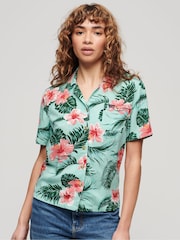 Superdry Green Beach Resort Shirt - Image 1 of 3