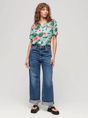 Superdry Green Beach Resort Shirt - Image 3 of 3